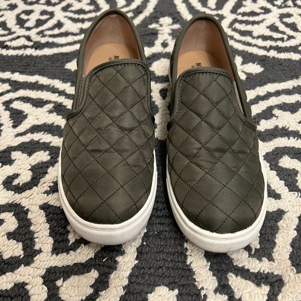 Mossimo Reese Quilted Slip On Sneakers Green Size 7.5